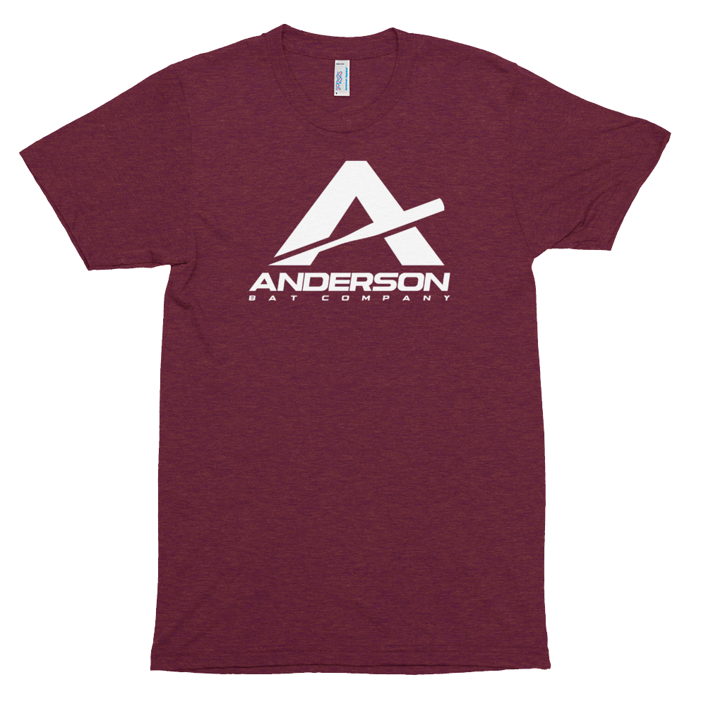 Anderson Logo (White) Unisex Tri-Blend Shirt - American Apparel