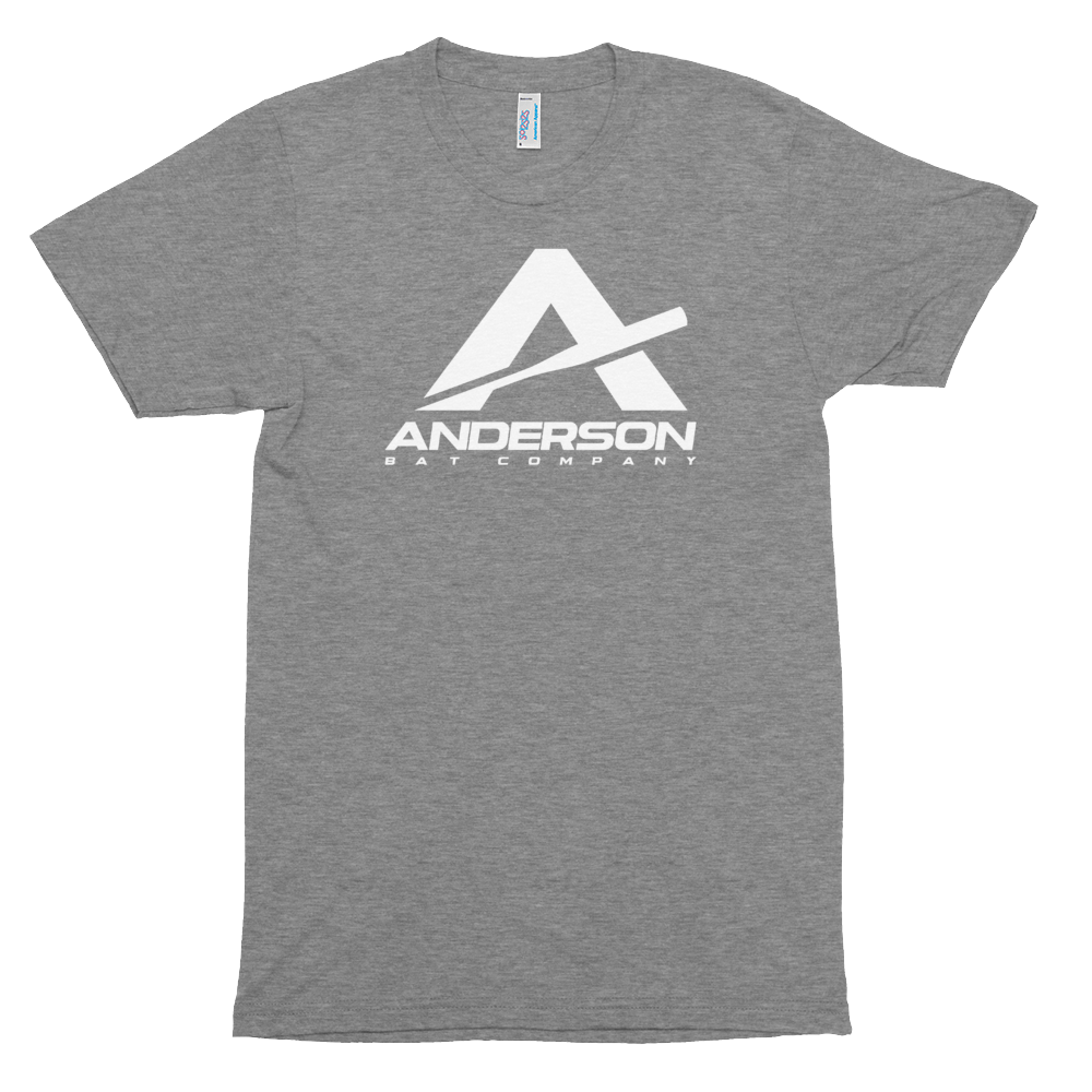 Anderson Logo (White) Unisex Tri-Blend Shirt - American Apparel